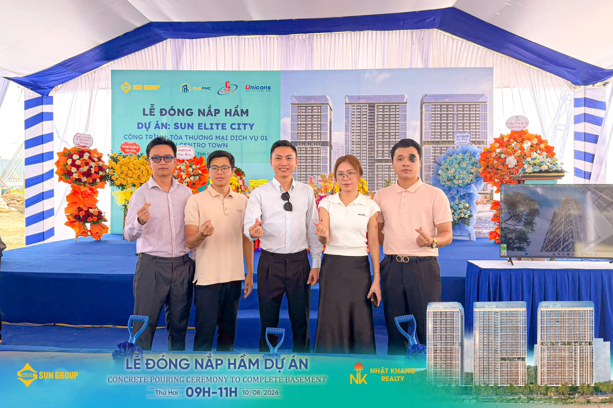 Lễ đóng nắp hầm dự án Sun Elite City